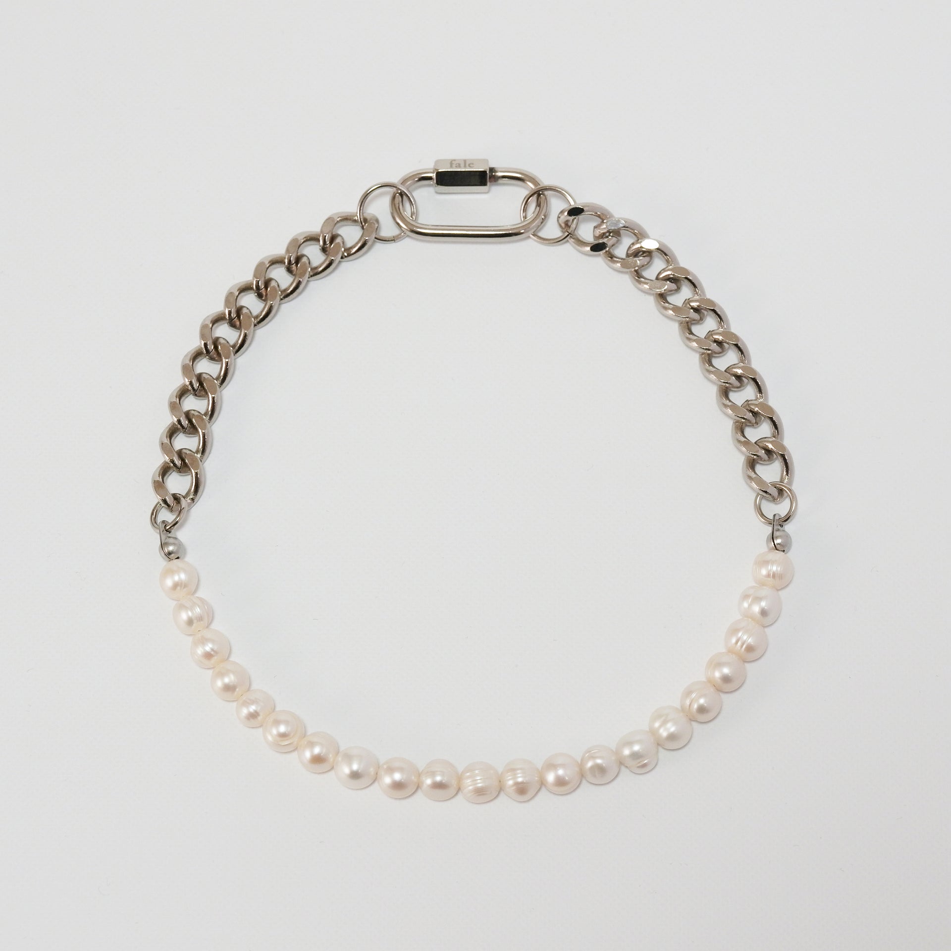 Interface_Necklace Silver &Pearl