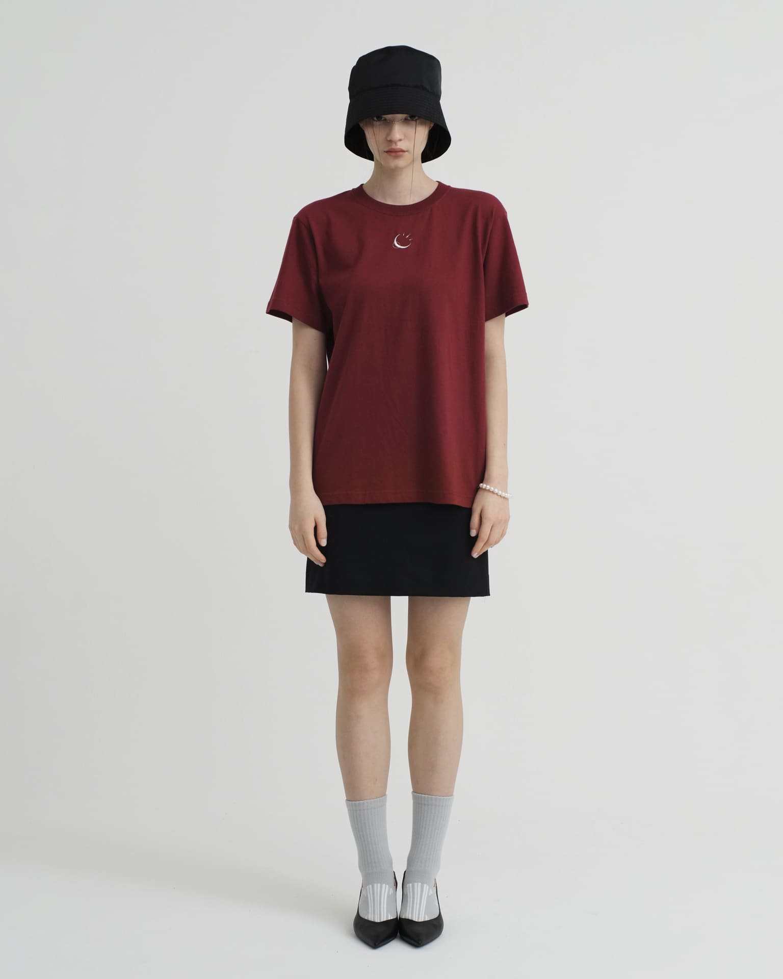 Spctra_Embroidered T-Shirt Red