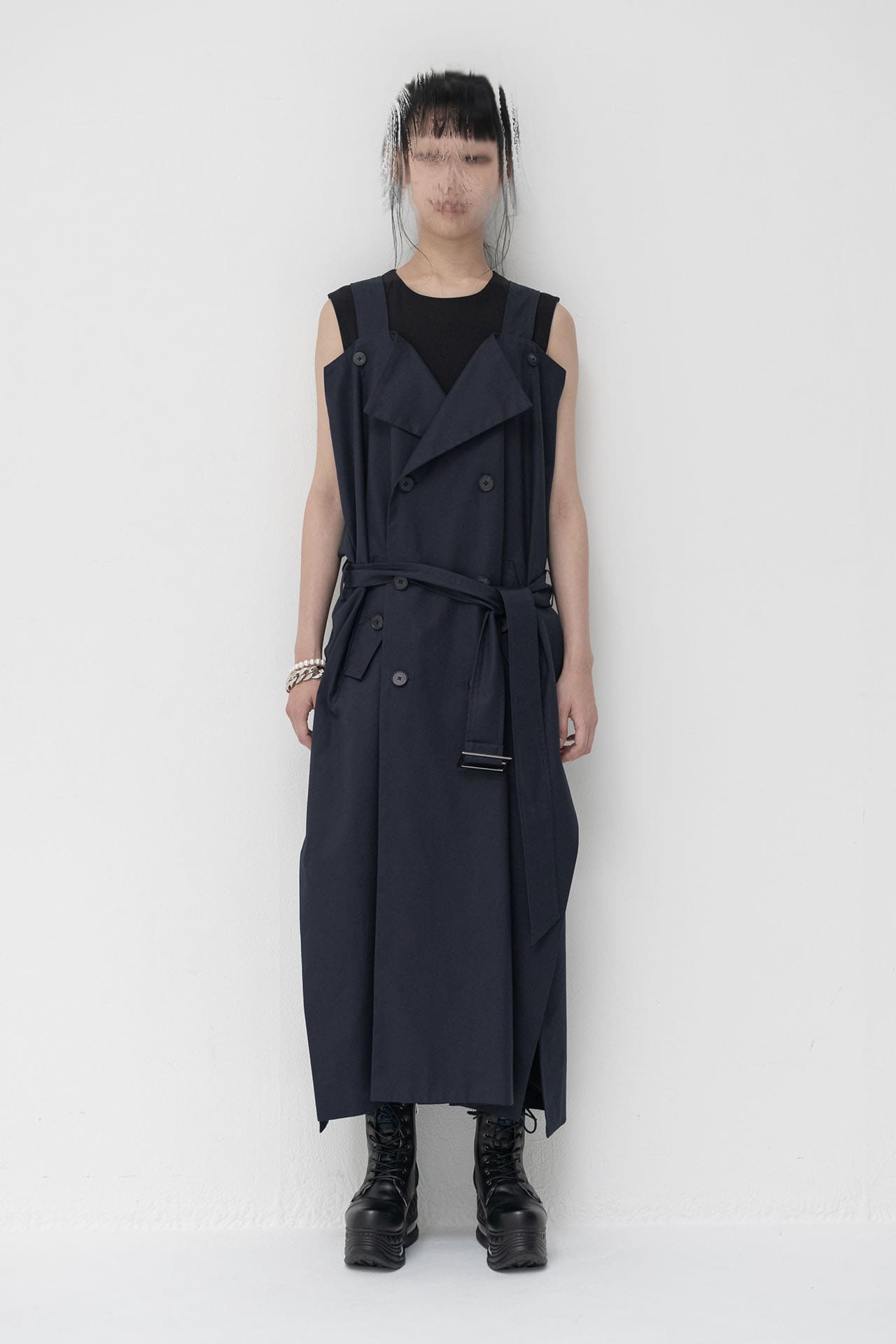 Layer_Trench Dress Navy