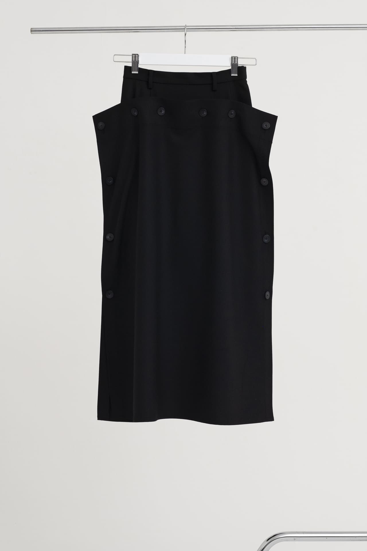 Layer_Skirt Long Black