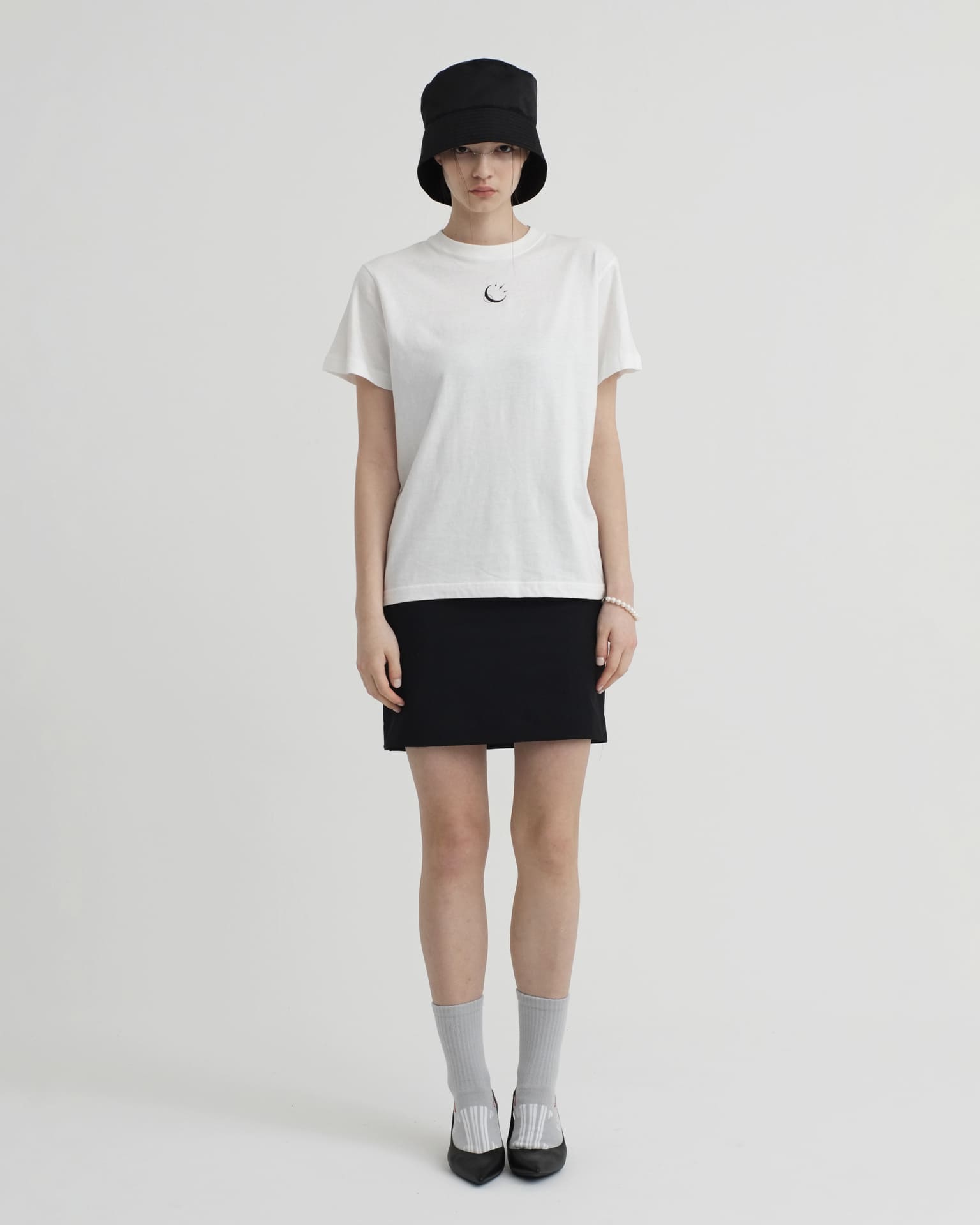 Spctra_Embroidered T-Shirt White