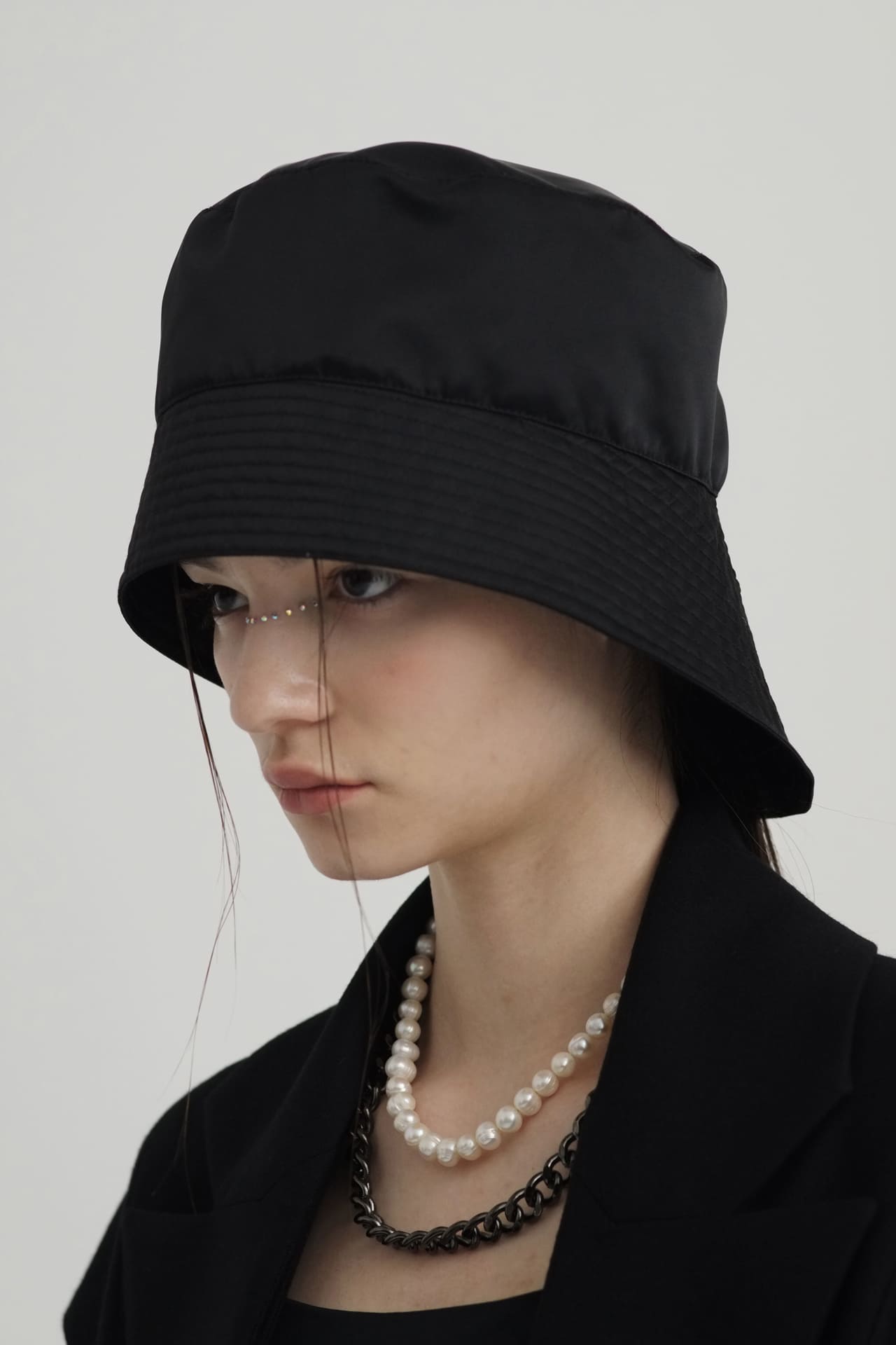 OUR LEGACY NYLON BUCKET HAT BLACK M/L - ハット